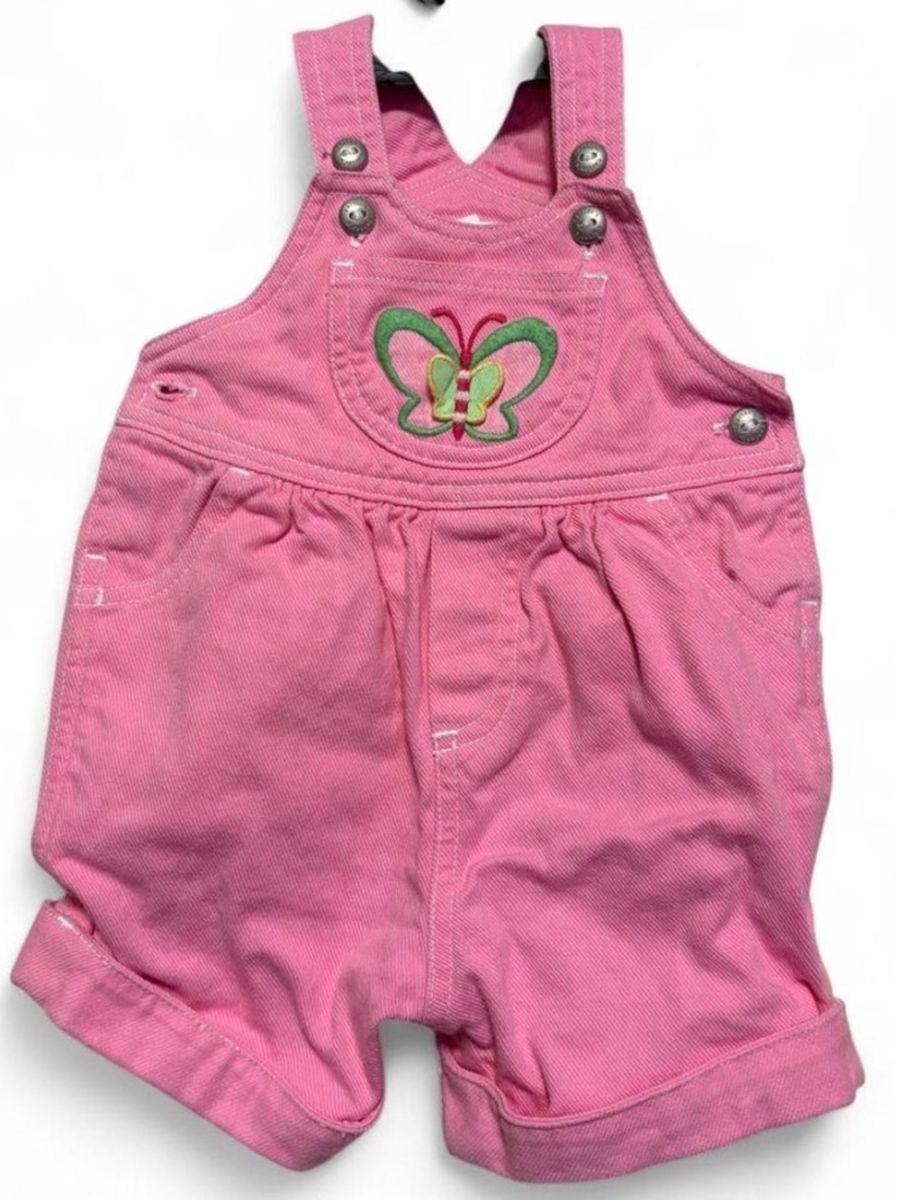 Vintage Pink Carters Overalls 3-6m